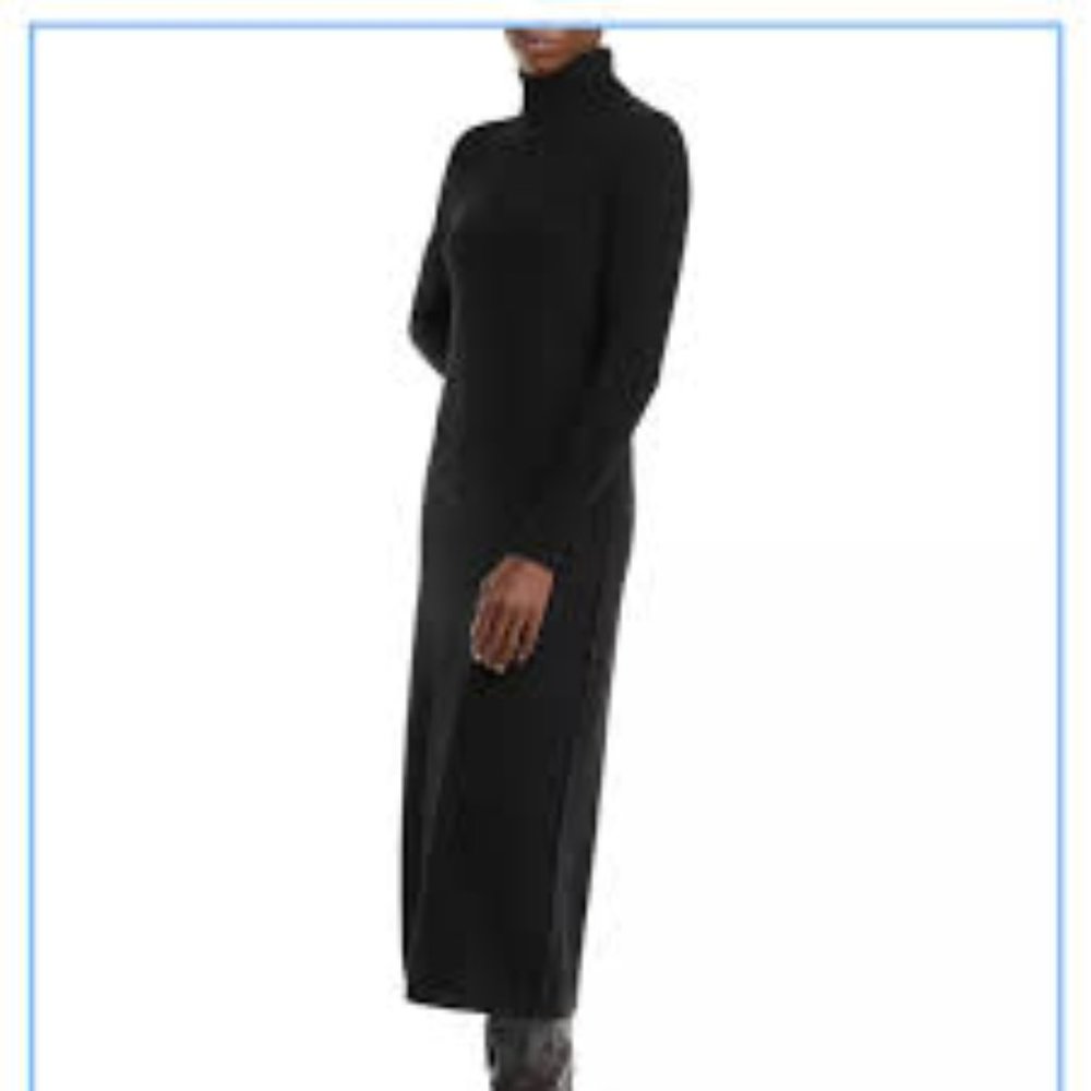 BLOOMINGDALES black CASHMERE SWEATER Dress S